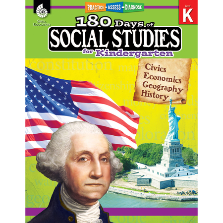 SHELL EDUCATION 180 Days of Social Studies for Kindergarten 51392